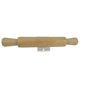 Vintage Solid Wood One‎ Piece Rolling Pin Farmhouse Primitive Kitchen Tool